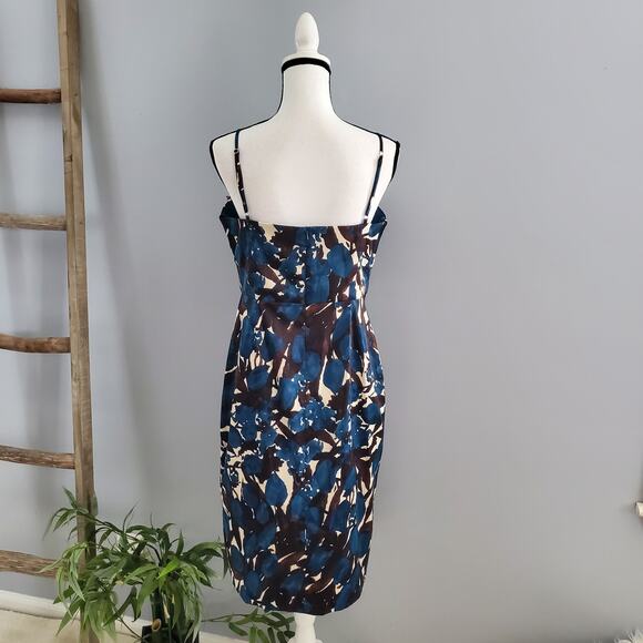 Donna Ricco Floral Pattern Spaghetti Strapped Dress 12 - Picture 2 of 8